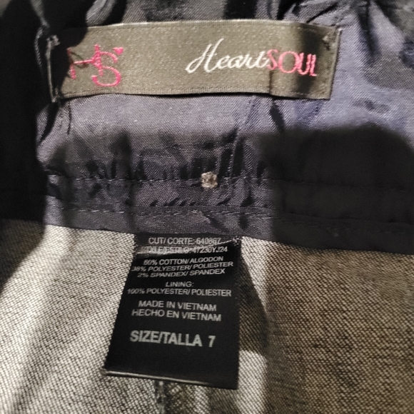 NWOT WOMENS HEART SOUL SHORTS BLUE SIZE 7 - Picture 3 of 3